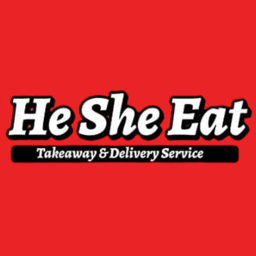He She Eat logo.